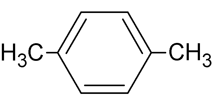 le Xylène, Structure moléculaire du paraxylène