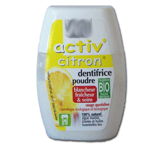 Dentifrice en poudre à base d'algues