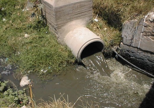 Point de rejet d'eaux usées