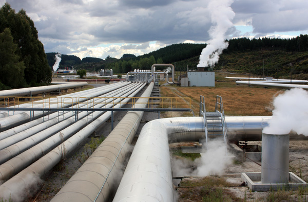 usine géothermique Nouvelle Zélande