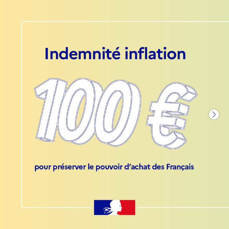 indemnité de 100€ par français