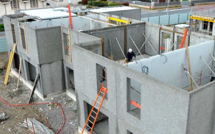 exemple de réalisation en béton de bois