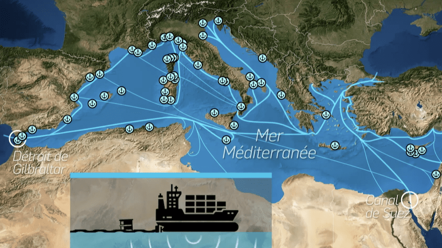 intensification du trafic maritime